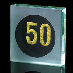 50th Anniversary 50 Years Paperweight