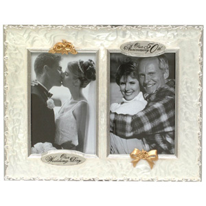 50th Anniversary Then and Now Photo Frame