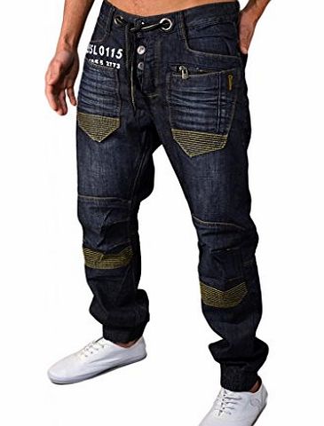 55 Soul Designer Mens Jeans 30 Waist 34 Leg (30L) Dark Blue