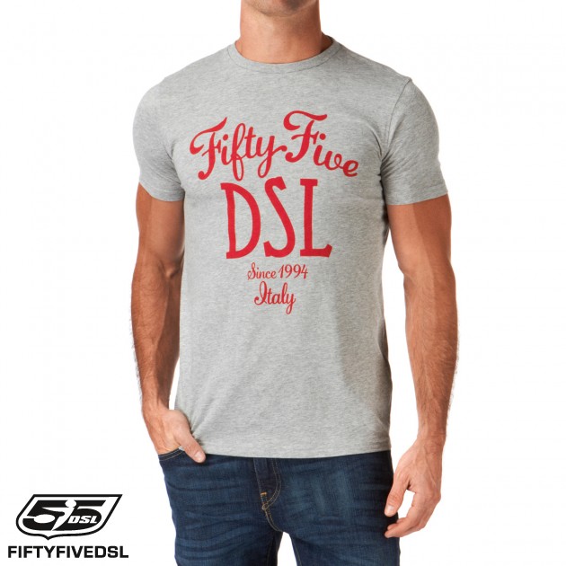 55DSL Mens 55 DSL T-Since T-Shirt - Grey