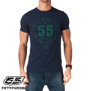 55DSL T-Shirts - 55DSL The Only T-Shirt - Navy