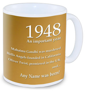 60th Birthday Radio Theme Personalised Mug