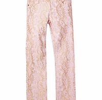 7 For All Mankind 7-14yrs light pink cotton blend jeans