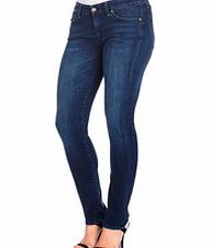 7 For All Mankind Cristen cotton blend bold blue jeans