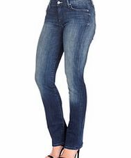 7 For All Mankind HW straight cotton blend blue jeans