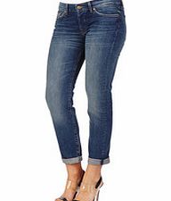 7 For All Mankind Josefina blue cotton blend jeans