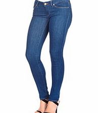 Olivya cotton blend blue skinny jeans