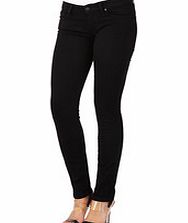 7 For All Mankind Roxanne black cotton blend jeans