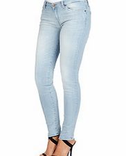 The Skinny new blue cotton blend jeans