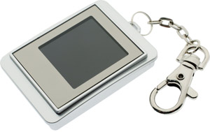 LCD Digital Photo Frame - 1.5 Keyring Version - Silver Colour