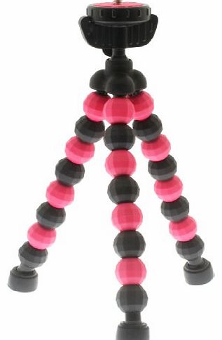 Tripods - ``SUPER-HERO`` Action Mini Tripod with Quick Release Head - Hot Pink Version - Great For Selfies - Fits 99% of Cameras and Camcorders Incl. Canon, Nikon, Panasonic, Sony, Pentax, Mino