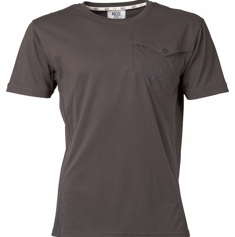 883 Police Mens Claude T-Shirt Charcoal