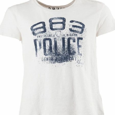 883 Police Mens Conta T-Shirt Off White