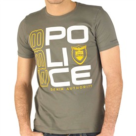 883 Police Mens McAllen T-Shirt Charcoal