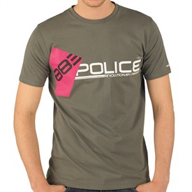 883 Police Mens Naples T-Shirt Charcoal