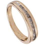 9ct Gold 1/2 Carat Diamond Eternity Ring, N