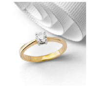 9ct gold 1/2CT DIAMOND SOLITAIRE RING