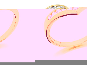 9ct gold 1/4 Carat Diamond Wishbone Ring 048074