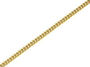 9ct Gold 1mm Wide Curb Chain 24` - 189619