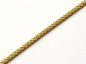 9ct Gold 1mm Wide Lightweight Spiga Chain