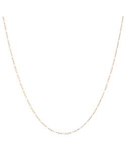 9ct Gold 3 in 1 Figaro Chain - 46cm/18in