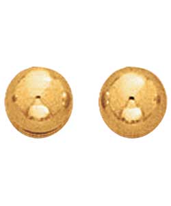 9Ct Gold 3Mm Ball Stud Earrings