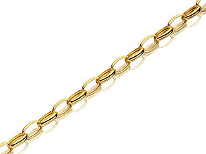 9ct Gold 3mm Wide Larger Link Belcher Chain