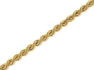 9ct Gold 3mm Wide Rope Chain 18` - 189703