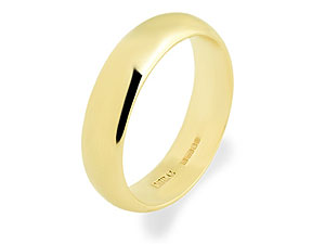 9ct gold 5mm Grooms Wedding Ring 185736-U