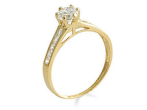 9ct gold and Cubic Zirconia Ring 186288-L