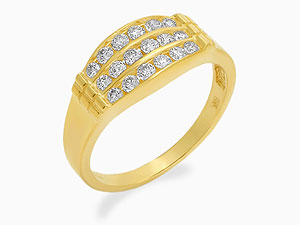 9ct gold and Cubic Zirconia Ring 186522-K