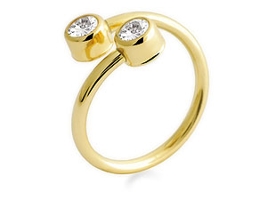 9ct gold and Cubic Zirconia Thumb Ring 182662