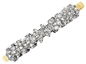 9ct gold and Diamond Half Eternity Ring 046191-P