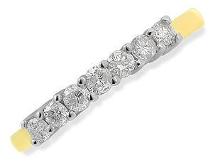9ct gold and Diamond Half Eternity Ring 048052-O