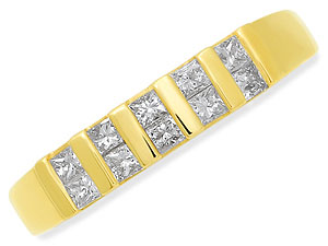 9ct gold and Diamond Half Eternity Ring 048062-L