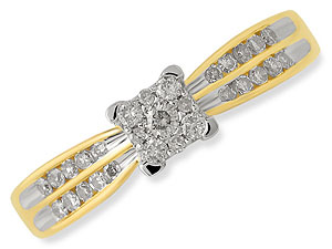 9ct gold and Diamond Ring 046033-K