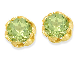 9ct gold and Peridot Earrings 070426