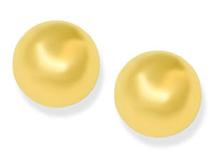 9ct Gold Ball Earrings 10mm - 070119