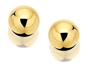9ct Gold Ball Earrings 5mm - 070285