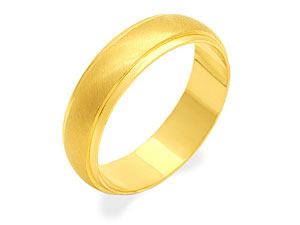 9ct gold Banded Brides Wedding Ring 184380-M