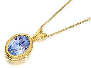 Blue Topaz Pendant And Chain - 188330