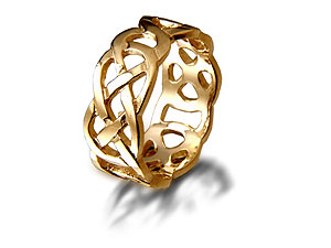 9ct gold Brides Celtic Wedding Ring 184294-K