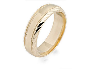 9ct gold Brides Court Wedding Ring 184281-Q