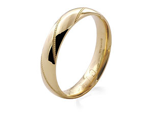 9ct gold Brides Wedding Ring 184274-K