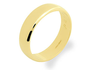 9ct Gold Brides Wedding Ring 5mm - 181101