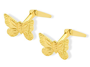 9ct Gold Butterfly Andralok Earrings - 073929