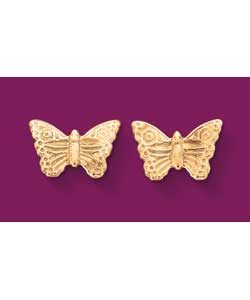 9ct gold Butterfly Stud Earrings