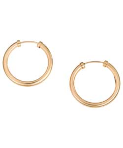 9ct Gold Capped Hoop Earring