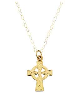 9ct gold Celtic Cross Pendant
