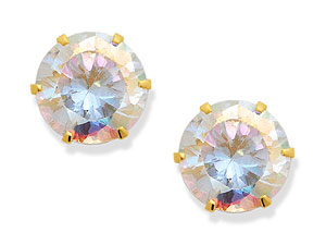 9ct gold Colours of the Rainbow Cubic Zirconia